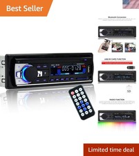 Car Radio Audio USB/SD/MP3 Player Receiver Bluetooth Hands-Free with Remote C...