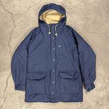 Vintage 80s Columbia Hooded Parka Jacket Thinsulate Navy Men’s Large USA Made