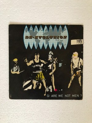 DEVO Mongoloid/Jocko Homo 7'' 45 - 1977 RARE Booji Boy 7033-14 Blue Text
