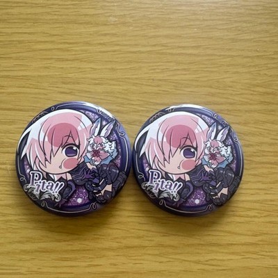 Fate FGO Mash Kyrielight Can Badge Set of 2