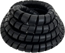 Spiral Wrap Hose Cable Protector 1.58" OD X 12 Pre-Cut Lengths-Safe Hose Extend