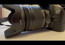 Canon EOS 2000D DSLR Camera with Sigma  DC 18-250 mm 1:3.5 - 6.3 Macro Lens