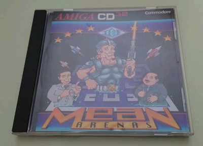 Commodore Amiga CD32 Spielehülle Mean Arenas (Inlays only)