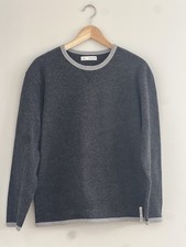 Zara Girl  s Size 13-14 Crew Neck Sweater Long Sleeve Cotton Blend Gray