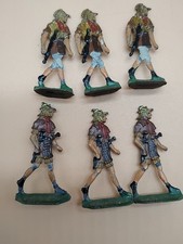 6 VTG Flats KIELER ZINNFIGUREN Vintage Roman Soldiers