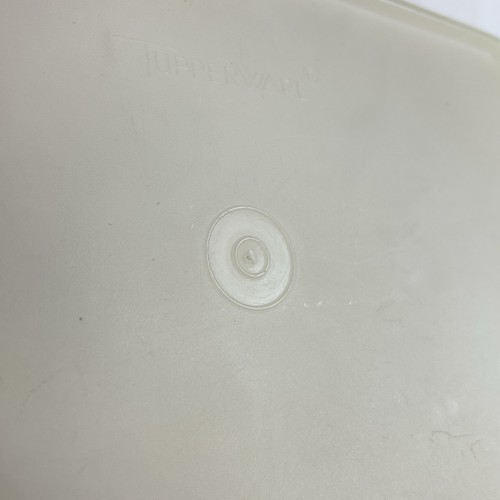 Vintage 1980er Tupperware Behälter 11" Rechteck Transparent Feinkost Speck Aufbewahrung - Bild 7 von 13