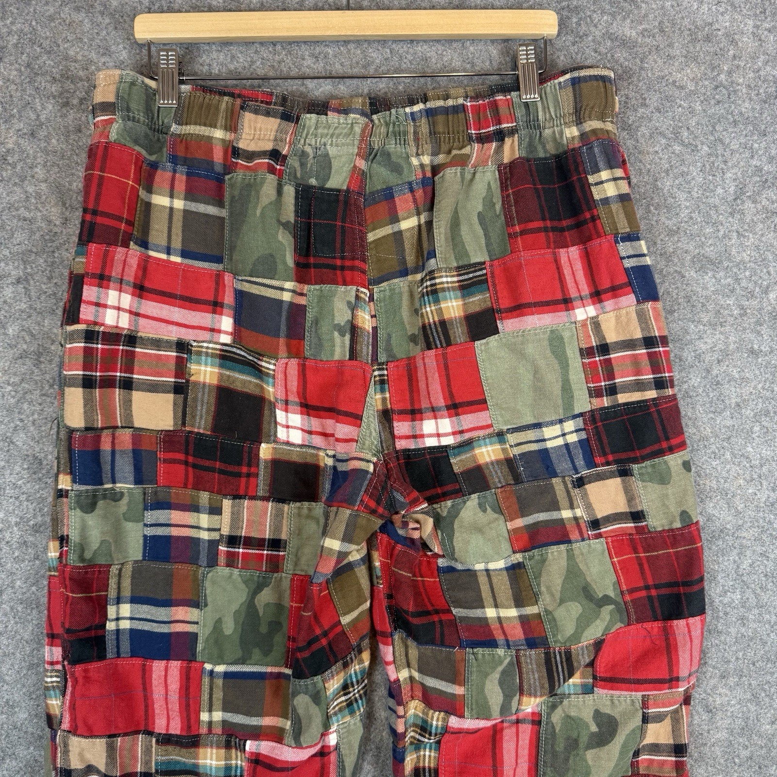 American Eagle Patchwork Pants Mens Large Madras … - image 4