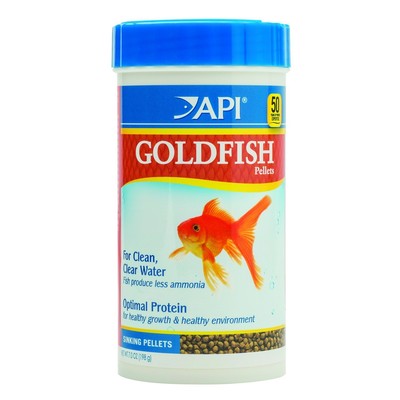 API GOLDFISH PELLETS Fish Food 7-Ounce Container, Large (833C)