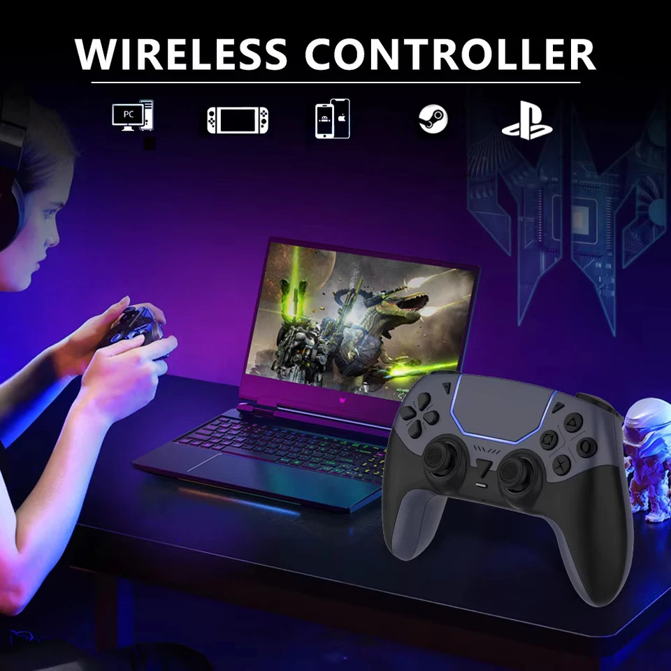 🎮 PS5 Pro Controller - Hall-Effect Sticks, Programmable Back Buttons RGB Lights - Image 3 of 4