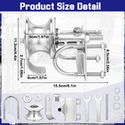 2 Pack Sliding Gate Rollers Rear Pipe Track Wheels for Chain Link Sliding Gates