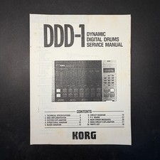 VINTAGE KORG DDD-1 DYNAMIC DIGITAL DRUMS SERVICE MANUAL COPY