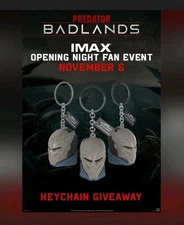 Predator Badlands Movie (2025) Keychain IMAX Fan Event Opening Night  (11/06/25)