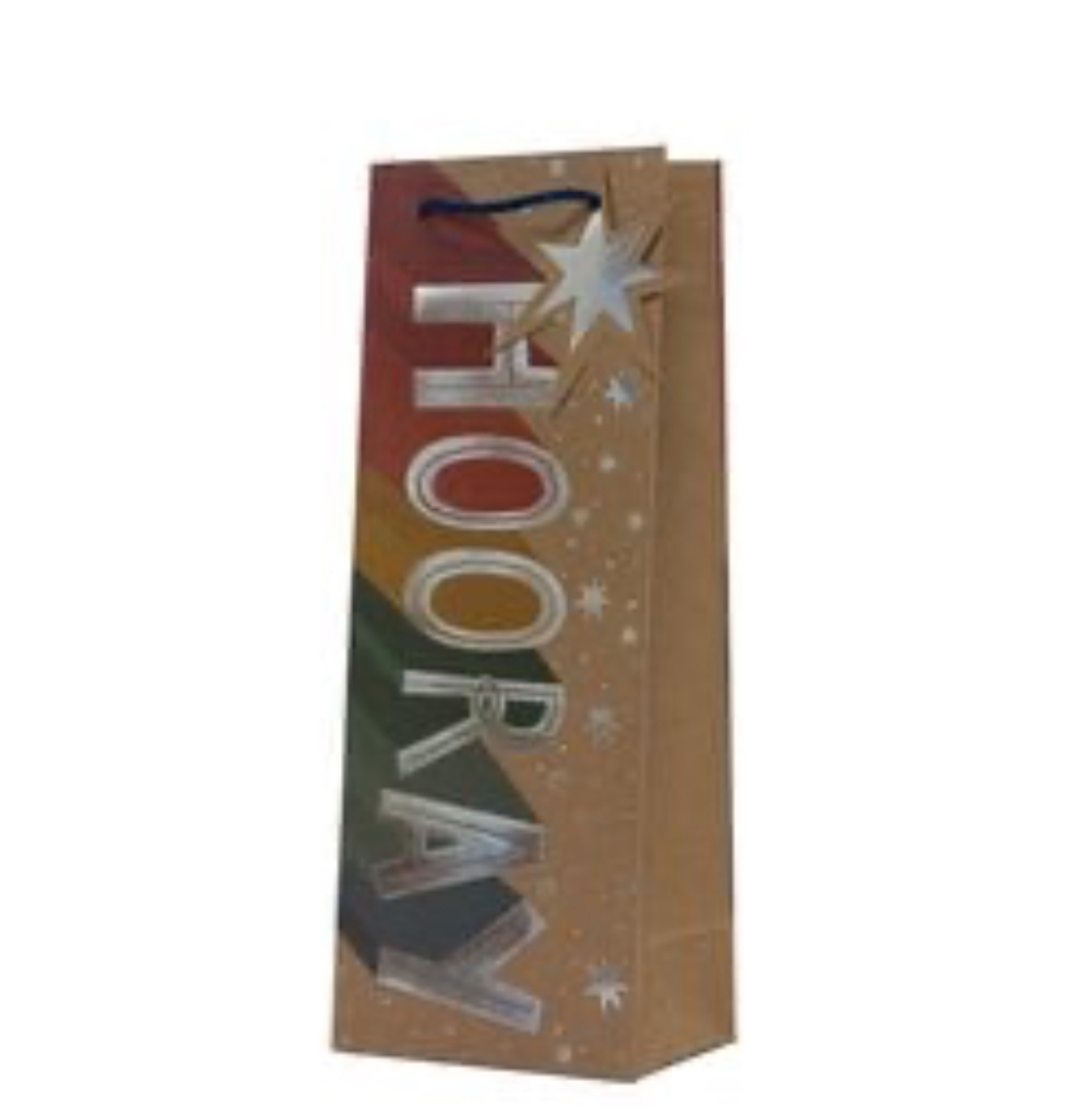 2XPack T.Hooray Kraft Bottle BAG UK SELLER