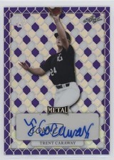 2022 Leaf Perfect Game National Showcase Metal 1/7 Trent Caraway Auto n5h