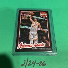 Zaccharie Risacher 2025-26 Topps Chrome 45th Anniversary #TC-ZR Hawks /10 black 