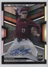 2023 Elite Extra Edition Prime Numbers A Signatures Jackson Baumeister Auto 14hk