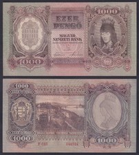 Hungary Banknote 1000 Pengo 1943 P.-116 FDS/UNC