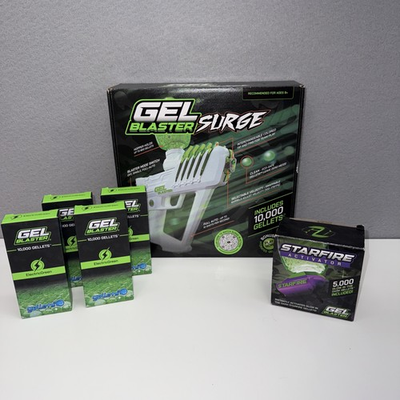 #ad Gel Blaster Surge Water Based Gellet Blaster Bundle Lot 4 Refills And Starfire $27.96