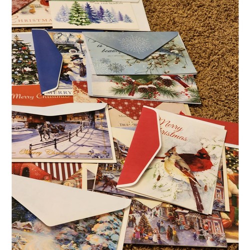 Surtido de tarjetas de felicitación vintage felices fiestas más de 70 tarjetas de Navidad vintage - Imagen 9 de 14