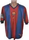 BARCELONA 1998 1999 HOME FOOTBALL SHIRT NIKE SIZE XL ADULT