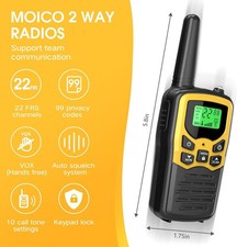 Walkie Talkies Long Range Walkie Talkies for Adults with 22 FRS Channels Family