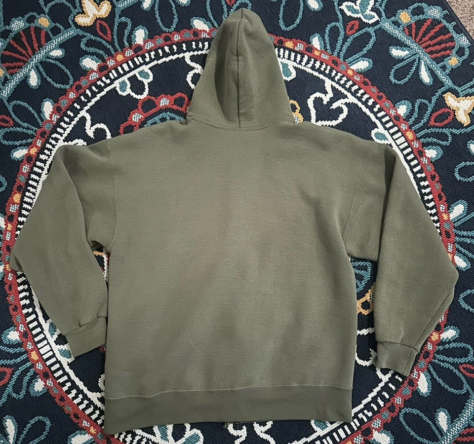 Chaqueta con Capucha Vintage Soffe USMC Cuerpo de Marines M Militar Logo Cremallera Sudadera Foto 4 de 4