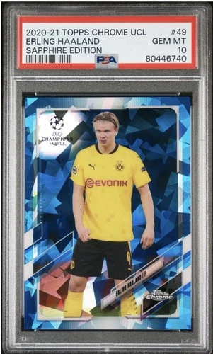 2020 Topps Chrome Bundesliga Erling Haaland Purple /250