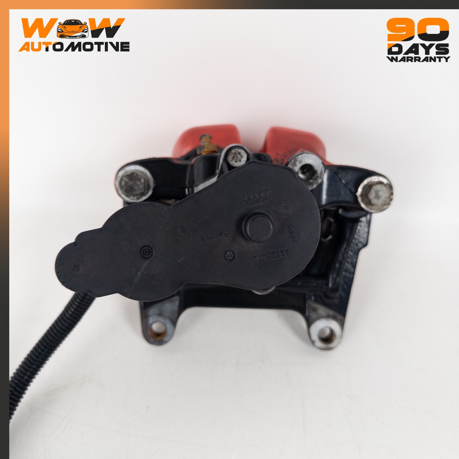 04-13 BENTLEY CONTINENTAL GTC FLYING SPUR GT REAR RIGHT BRAKE CALIPER RED OEM