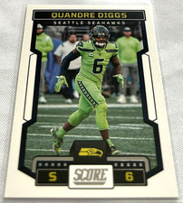2023 Panini Score Football Quandre Diggs Seattle Seahawks base card #184
