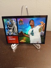 BRETT FAVRE  1996 TOPPS CHROME REFRACTOR CARD #7- PACKERS - HOF - NMNT