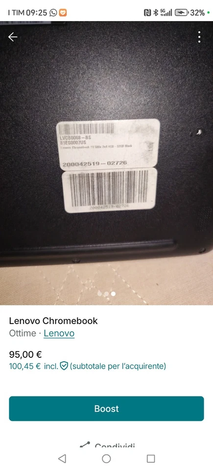chromebook Lenovo 500e - Immagine 3 di 3