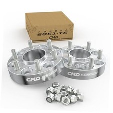 6x135 Wheel Spacers for 1.25 Inch - 2 Pieces - Fits F150 2015-2025 Silver