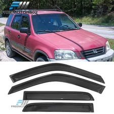 Fit 97-01 Honda CRV Slim Style Smoke Tint Window Visors Rain Sun Guard Deflector