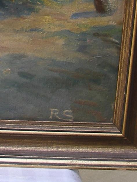 Rasmus Sorensen (1879) Farmstead in Summer Light. Ca 1910.