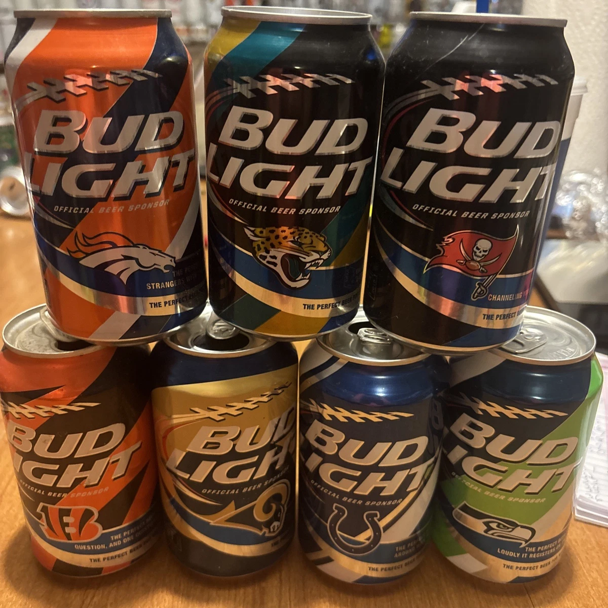 bud light nfl beer can | eBay