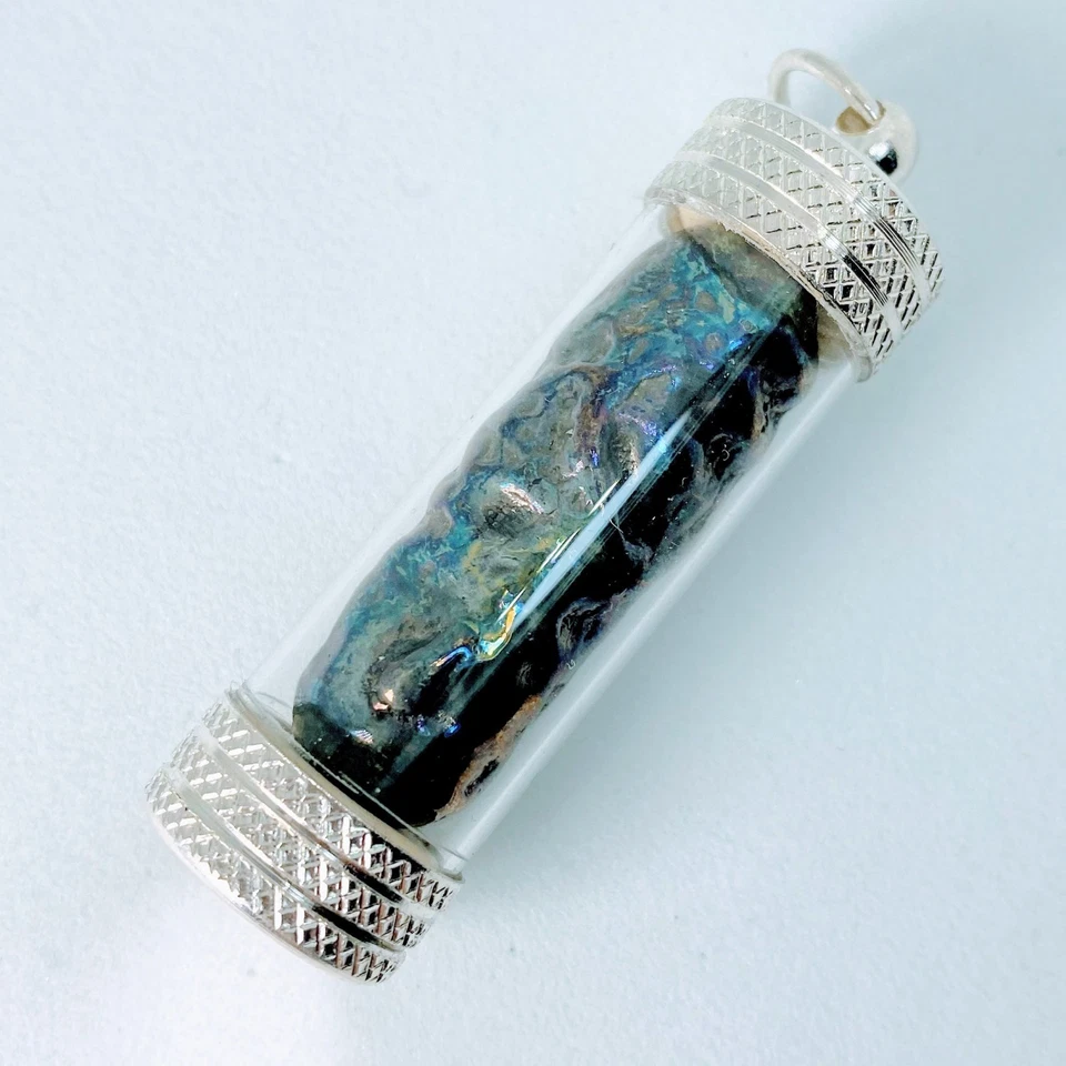 LekLai Arco Iris Color Takrud Colgante Amuleto Tailandés Rico Suerte LP HUAN Foto 3 de 4