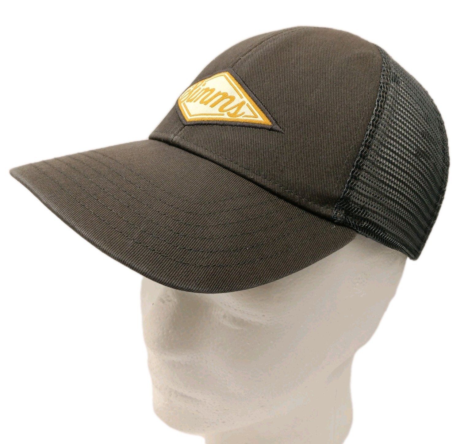 Simms Hat Patch Trucker Black Mesh Snapback Cap F… - image 3