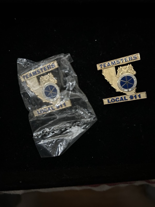 Teamsters Local 911 Trade Union Pinback Lapel Pin Badge