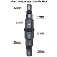 Eurowagens Motorrad Achsen SteckschlüSsel FüR Radachse 12/14/17/19/22/24 Mm