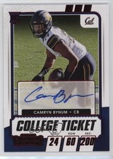 2021 Contenders Draft Picks College Game Ticket Red Camryn Bynum #233 Auto 0z10