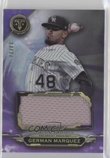 2019 Topps Triple Threads Single Jumbo Relics Amethyst 23/27 German Marquez x0y