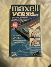 Maxell VHS Video Head Cleaner VP-100 High Quality Dry Tape Type NEW