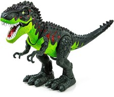 Tyrannosaurus T-Rex Walking Dinosaur Kids Toy. LED Lights and Realistic Sounds,