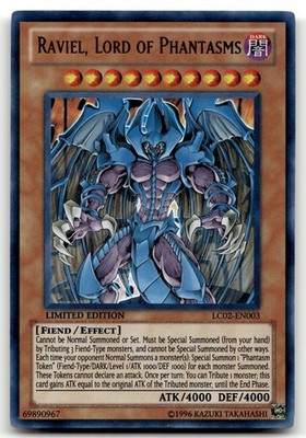 Raviel, Lord of Phantasms LC02-EN003 Limited Ultra Rare Yu-Gi-Oh TCG HP