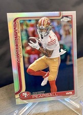 2025 Topps Chrome Football Ricky Pearsall Refractor #261