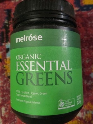 Melrose Organic Essential Greens 200g Instant Powder Superfood Blend