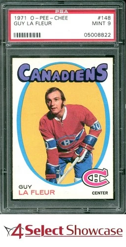 1971 O-PEE-CHEE #148 GUY LA FLEUR RC CANADIENS HOF PSA 9