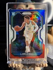 Lamelo Ball 2020-21 Panini Prizm Rookie Red White Blue Prizm RC #278