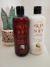 AVON SKIN SO SOFT SUPREME NOURISHMENT OIL WASH ENRICHING COCONUT OIL 11.8 FL OZ