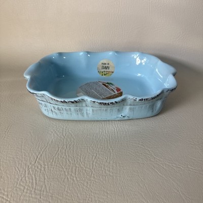 Terre D umbria De Silva Blue Dish Tray 10 1/2 Inch